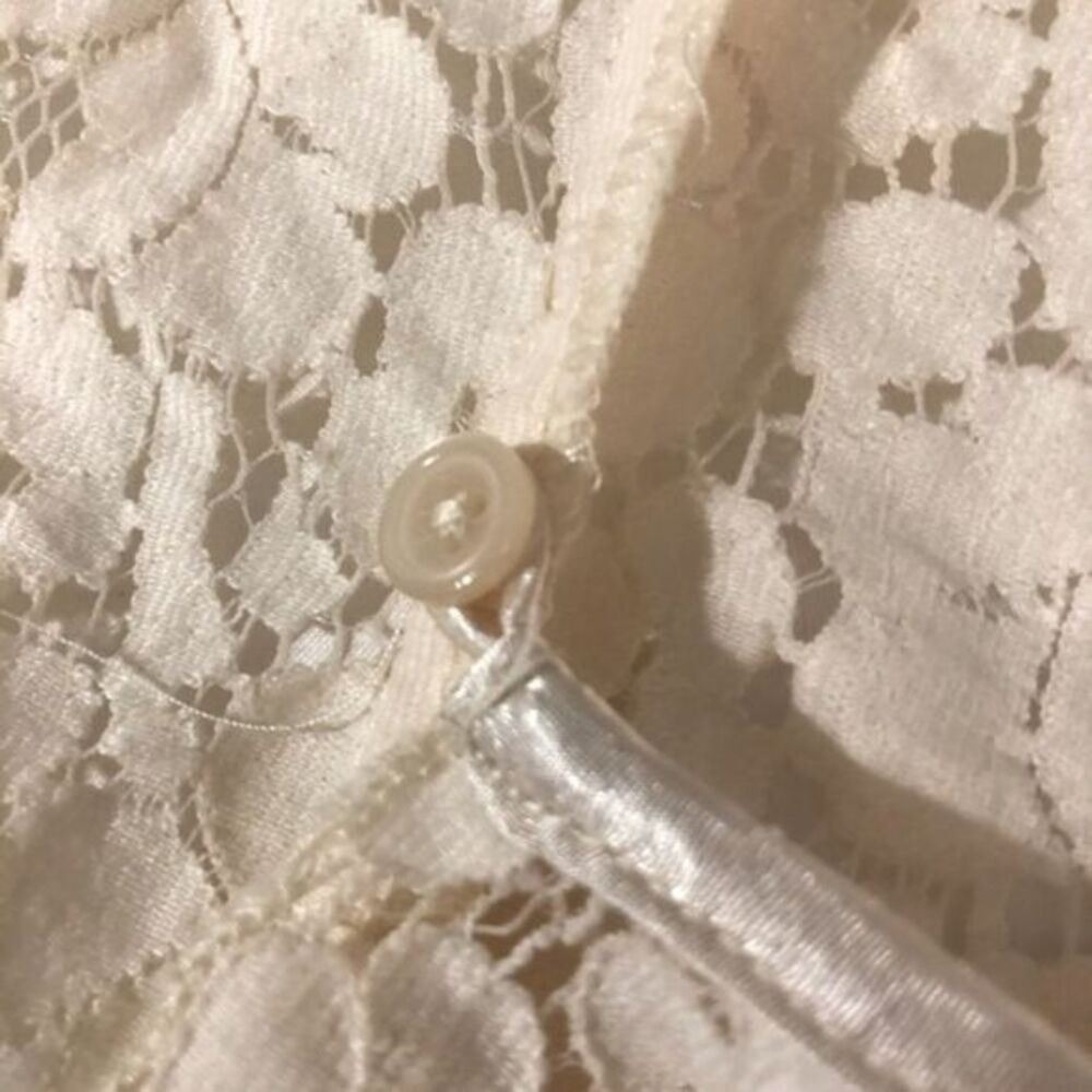 Old Navy Sheer Lace Wrap Around Blouse fairy coquette romantic girlhood small - Picture 3 of 8